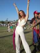 Alessandra Ambrosio at the Coachella Valley Music And Arts Festival in Indio