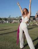 Alessandra Ambrosio at the Coachella Valley Music And Arts Festival in Indio