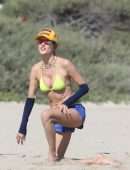 Alessandra Ambrosio Booty in Bikini on a Beach in Malibu