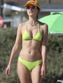 Alessandra Ambrosio Booty in Bikini on a Beach in Malibu