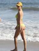 Alessandra Ambrosio Booty in Bikini on a Beach in Malibu