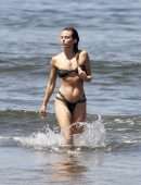AnnaLynne McCord in a Tiny Thong Bikini on a Beach in Santa Monica