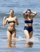 AnnaLynne McCord in a Tiny Thong Bikini on a Beach in Santa Monica