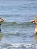 AnnaLynne McCord in a Tiny Thong Bikini on a Beach in Santa Monica
