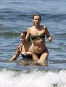 AnnaLynne McCord in a Tiny Thong Bikini on a Beach in Santa Monica