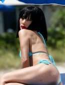 Bai Ling Booty in Bikini on Sunny Isles Beach, Florida