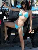 Bai Ling Booty in Bikini on Sunny Isles Beach, Florida