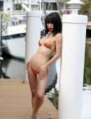 Bai Ling Booty in Bikini at a Pool for a Photoshoot in Fort Lauderdale