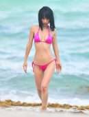 Bai Ling Booty in a Bikini at Miami Beach