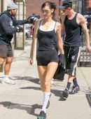 Bella Hadid Booty in a Tiny Shorts Out in West Village in New York
