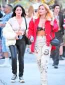 Bella Thorne in a Skimpy Bra at at the Neon Festival Coachella 2022 Music Festival