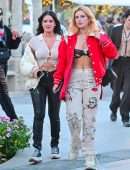 Bella Thorne in a Skimpy Bra at at the Neon Festival Coachella 2022 Music Festival