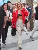Bella Thorne in a Skimpy Bra at at the Neon Festival Coachella 2022 Music Festival