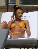 Chantel Jeffries Booty in a Tiny Bikini on a Beach in Miami