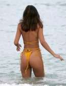 Chantel Jeffries Booty in a Tiny Bikini on a Beach in Miami