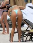Chantel Jeffries in Bikini on a Beach in Miami