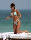 Chantel Jeffries in Bikini on a Beach in Miami