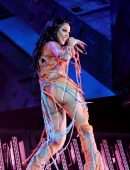 Doja Cat Booty and Cleavage OnStage at Coachella in Indio