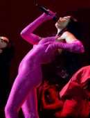 Dua Lipa in a Tight Pink Body Suit OnStage at AO Arena in Manchester