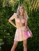 Joy Corrigan Leggy and Cleavage at Revolve Pool Party in Indio