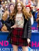 Karen Gillan Leggy at 2022 New York City Tartan Day Parade