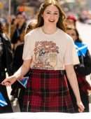 Karen Gillan Leggy at 2022 New York City Tartan Day Parade