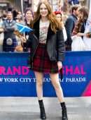 Karen Gillan Leggy at 2022 New York City Tartan Day Parade