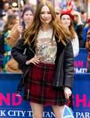 Karen Gillan Leggy at 2022 New York City Tartan Day Parade