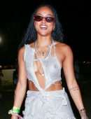 Karrueche Tran Pokies at the Coachella Valley Music And Arts Festival