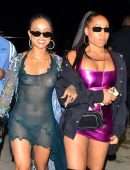Karrueche Tran Pokies at Neon Festival at Coachella 2022 in Indio