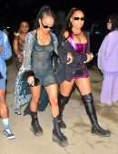 Karrueche Tran Pokies at Neon Festival at Coachella 2022 in Indio