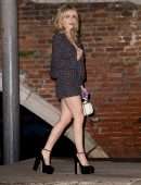 Kiernan Shipka Leggy, On a Boat Out in Venice
