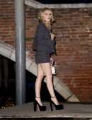 Kiernan Shipka Leggy, On a Boat Out in Venice