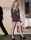 Kiernan Shipka Leggy, On a Boat Out in Venice