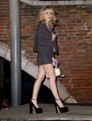 Kiernan Shipka Leggy, On a Boat Out in Venice
