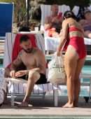 Nikki Bella Booty in Bikini on Vacation in Indian Wells