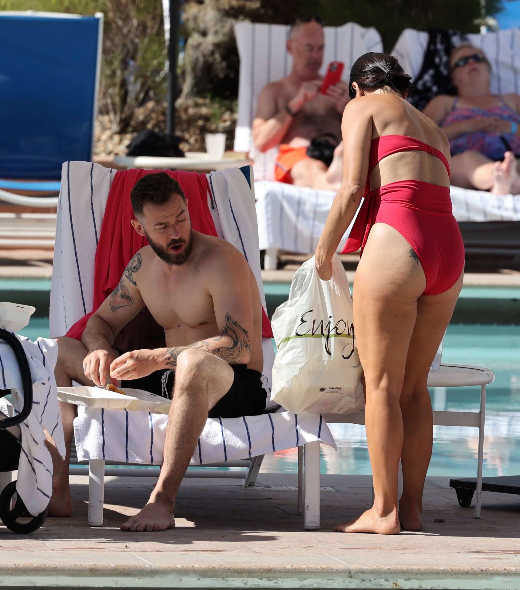 Nikki Bella Booty in Bikini on Vacation in Indian Wells