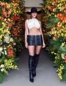 Olivia Culpo Leggy and Cleavage at ZOEasis in the Desert 2022 in Palm Springs