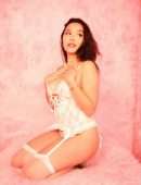Stella Hudgens in Bed in a Skimpy Lingerie Photoshoot
