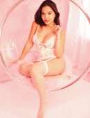 Stella Hudgens in Bed in a Skimpy Lingerie Photoshoot
