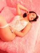 Stella Hudgens in Bed in a Skimpy Lingerie Photoshoot