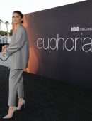 Zendaya in a Suit at HBO Max "Euphoria" FYC in Los Angeles