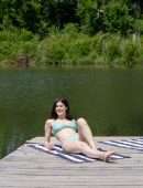 Alexandra Daddario in Bikini in New Orleans, Louisiana