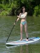 Alexandra Daddario in Bikini in New Orleans, Louisiana