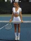 Alexis Ren Pokies and Upskirt in During a Tennis Photoshoot