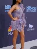 Becky G Leggy and Cleavage at 2022 Billboard Music Awards in Las Vegas