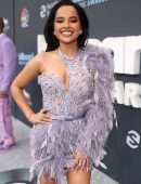 Becky G Leggy and Cleavage at 2022 Billboard Music Awards in Las Vegas