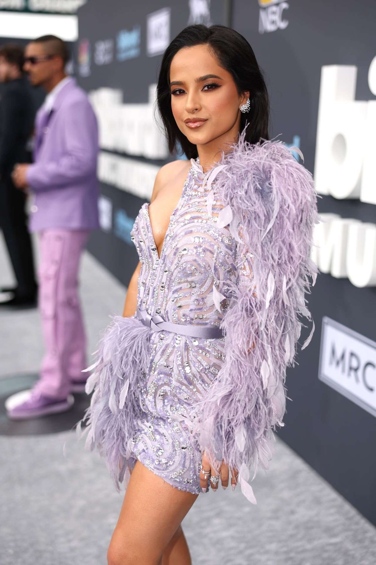 Becky G Leggy and Cleavage at 2022 Billboard Music Awards in Las Vegas