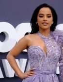 Becky G Leggy and Cleavage at 2022 Billboard Music Awards in Las Vegas