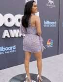 Becky G Leggy and Cleavage at 2022 Billboard Music Awards in Las Vegas